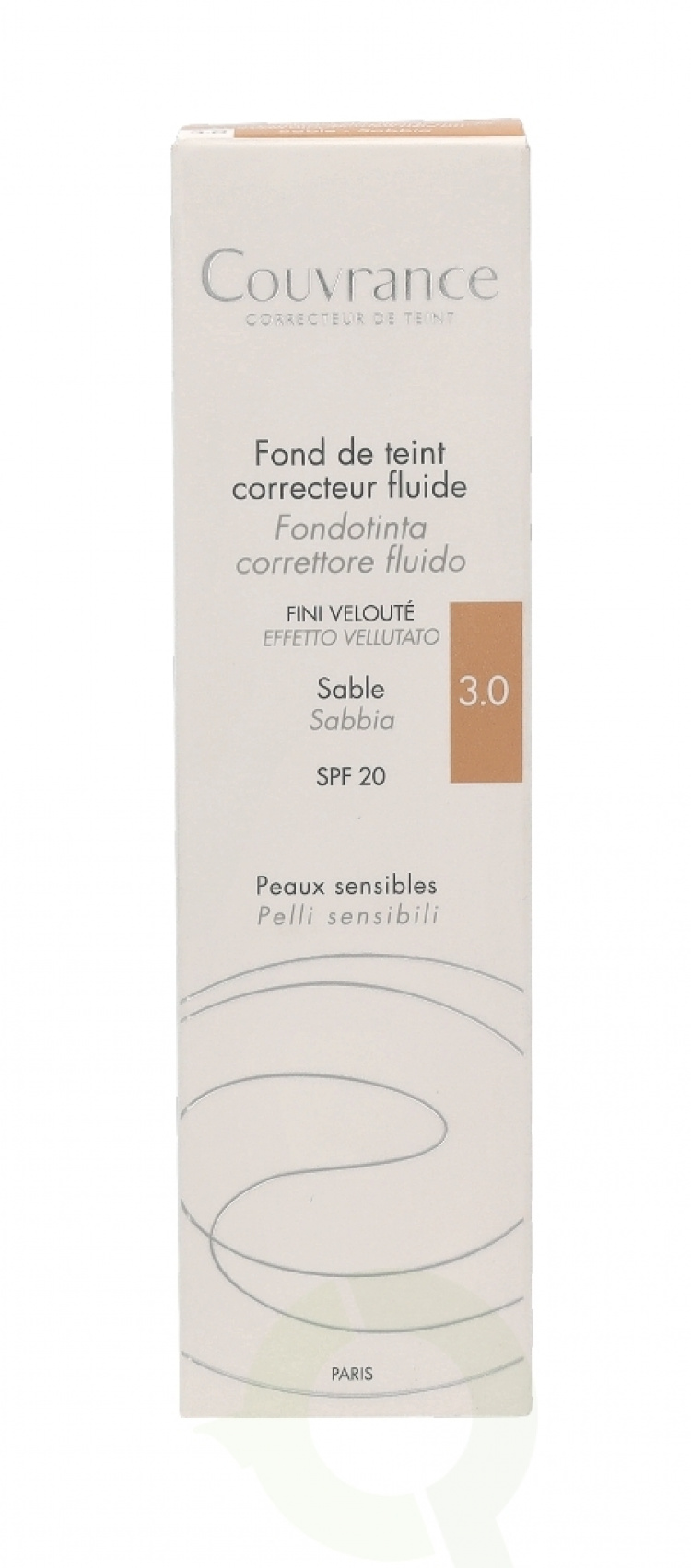 Avene Couvrance Fluid Foundation Corrector SPF20 30 ml #3.0 Sand