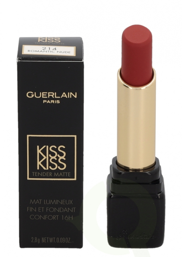 Guerlain Kiss Kiss Tender Matte Lipstick 2.8 gr #214 Romantic Nude