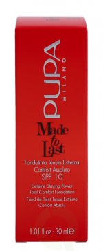 Pupa Milano Pupa Made To Last Total Comfort Foundation SPF10 30 ml #040 Medium Beige