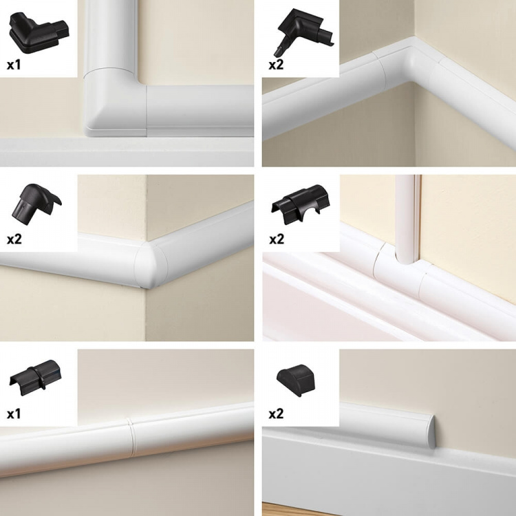 D-LINE Tillbehörssats 30x15 Svart D-LINE Tillbehörssats 30x15 Svart