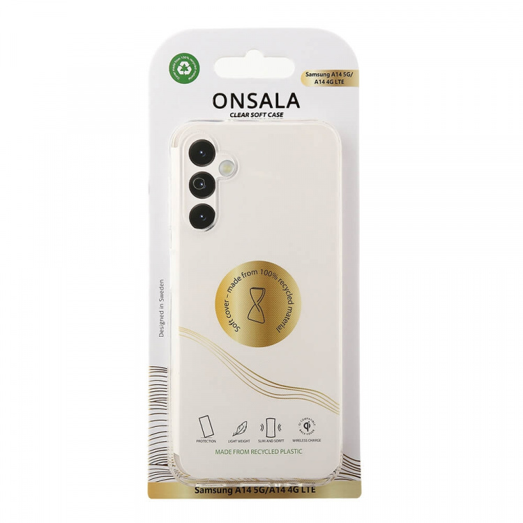 Onsala Mobielhoesje gerecycled TPU transparant - Samsung Galaxy A14 5G/A14 4G Onsala Mobielhoesje gerecycled TPU transparant - Samsung Galaxy A14 5G/A14 4G
