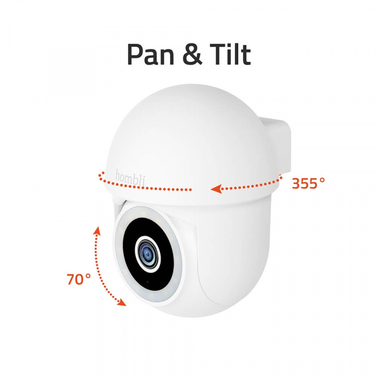 HOMBLI Smart Pan & Tilt Cam White HOMBLI Smart Pan & Tilt Cam White