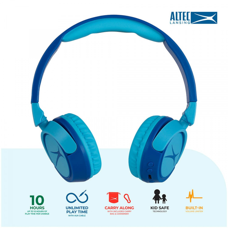 ALTEC LANSING Kids Headphone Wireless 2in1 On-Ear Blue ALTEC LANSING Kids Headphone Wireless 2in1 On-Ear Blue