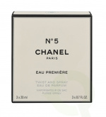 Chanel No 5 Eau Premiere Giftset 60 ml, 2x Edp Spray Refill 20Ml/1x Edp Spray 20Ml/Purse and Spray