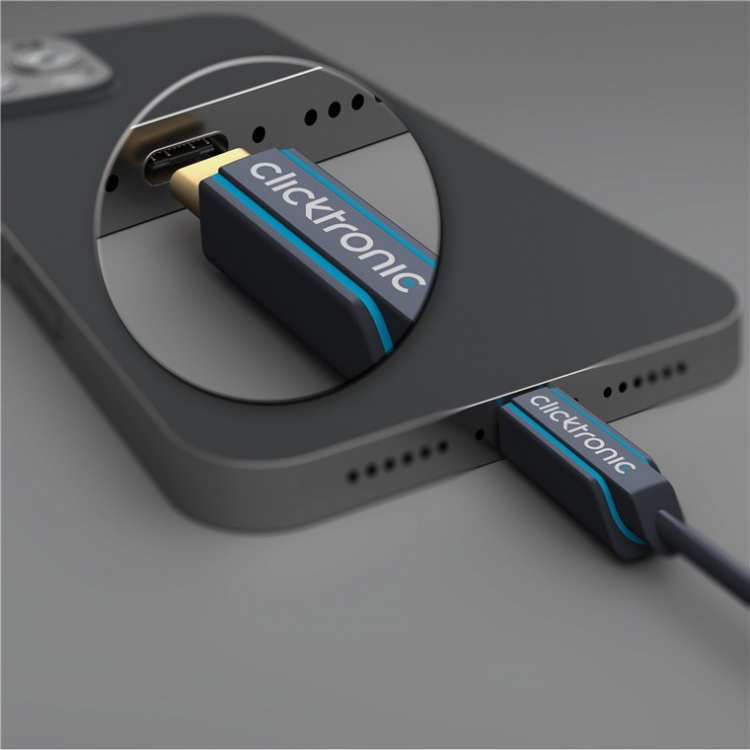 ClickTronic Adapterkabel från USB-C™ till HDMI™ Premiumkabel | USB-C™-kontakt HDMI™-kontakt | 3,0 m | 4K @ 60 Hz