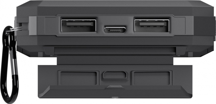 Goobay Outdoor powerbank 8.0 (8.000 mAh) geschikt voor outdooravonturen dankzij robuust ontwerp, zonnepaneel en zaklampfunctie Goobay Outdoor powerbank 8.0 (8.000 mAh) geschikt voor outdooravonturen dankzij robuust ontwerp, zonnepaneel en zaklampfunctie