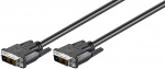 Goobay DVI-D Full HD kabel Single Link, vernikkeld DVI-D-stekker Single-Link (18+1 pinnen) > DVI-D-stekker Single-Link (18+1 pinnen), 2 m