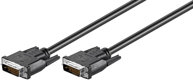 Goobay DVI-D Full HD kabel Dual Link, Nikkel DVI-D-stekker Dual-Link (24+1 pinnen) > DVI-D-stekker Dual-Link (24+1 pinnen), 2 m Goobay DVI-D Full HD kabel Dual Link, Nikkel DVI-D-stekker Dual-Link (24+1 pinnen) > DVI-D-stekker Dual-Link (24+1 pinnen), 2 m