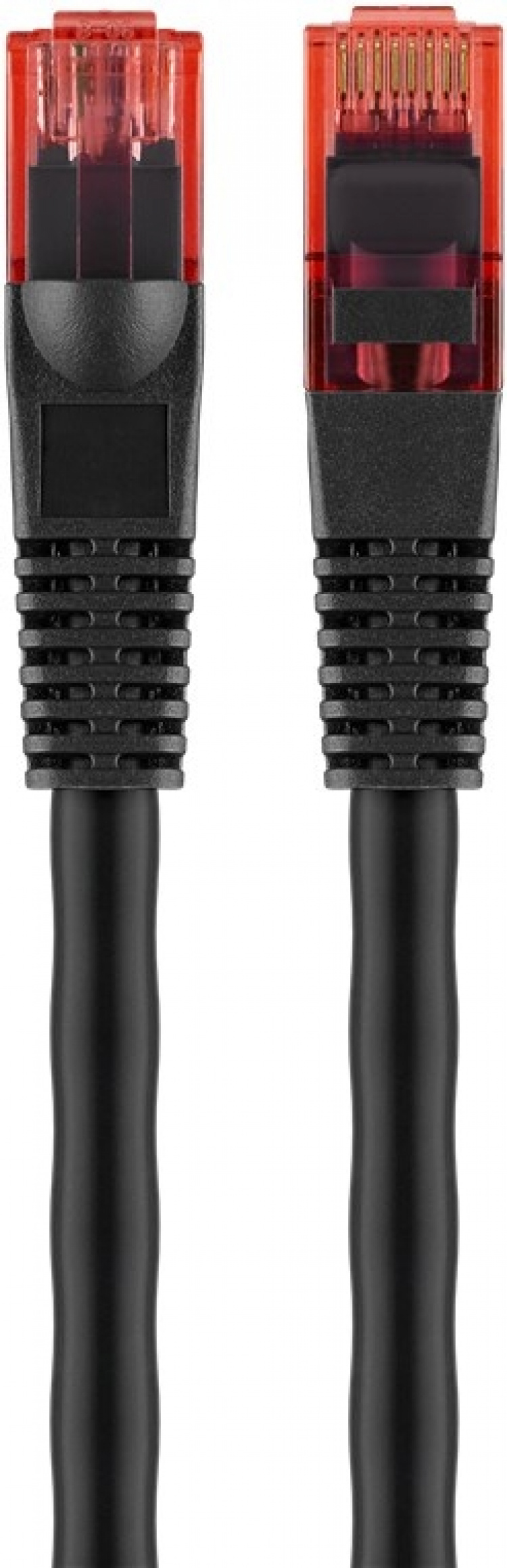 Goobay CAT 6 netwerkkabel voor buitengebruik, U/UTP, zwart koperen geleider (CU), dubbele buitenmantel (PE), 40 m