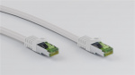 Goobay RJ45 netwerkkabel met CAT 8.1 S/FTP ruwe kabel, AWG 26, wit koperen geleider, LSZH halogeenvrije kabelmantel, RJ45-connector (CAT 6A), 20 m