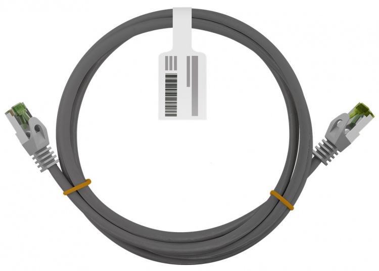 Goobay RJ45 netwerkkabel met CAT 8.1 S/FTP ruwe kabel, AWG 26, grijs koperen geleider, LSZH halogeenvrije kabelmantel, RJ45-connector (CAT 6A), 7.5 m Goobay RJ45 netwerkkabel met CAT 8.1 S/FTP ruwe kabel, AWG 26, grijs koperen geleider, LSZH halogeenvrije kabelmantel, RJ45-connector (CAT 6A), 7.5 m