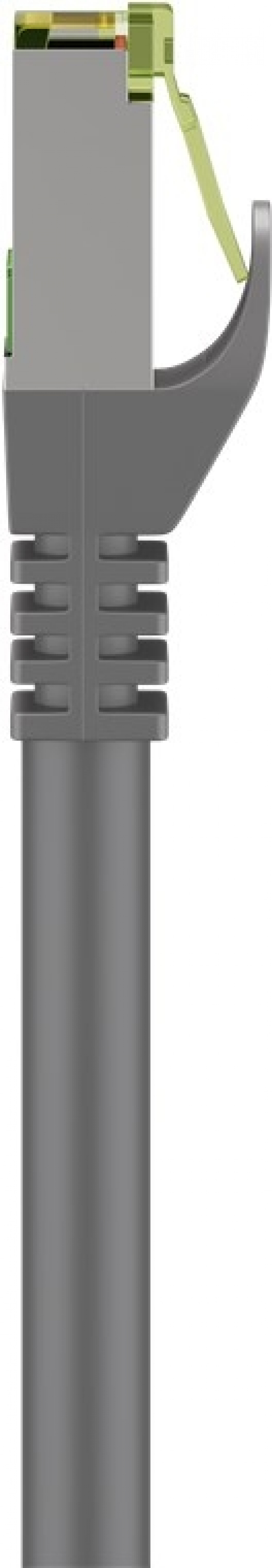 Goobay RJ45 netwerkkabel met CAT 8.1 S/FTP ruwe kabel, AWG 26, grijs koperen geleider, LSZH halogeenvrije kabelmantel, RJ45-connector (CAT 6A), 7.5 m Goobay RJ45 netwerkkabel met CAT 8.1 S/FTP ruwe kabel, AWG 26, grijs koperen geleider, LSZH halogeenvrije kabelmantel, RJ45-connector (CAT 6A), 7.5 m
