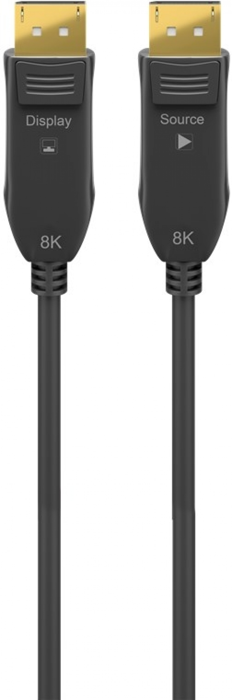 Goobay Optische DisplayPort™ hybride kabel 2.0 (AOC), verguld DisplayPort™-connector > DisplayPort™-connector, 10 m