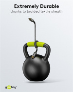 Goobay High Speed HDMI™-kabel met Ethernet, 5 m, Sharkskin Grey HDMI ™-connector (Type A) > HDMI ™-connector (Type A) Goobay High Speed HDMI™-kabel met Ethernet, 5 m, Sharkskin Grey HDMI ™-connector (Type A) > HDMI ™-connector (Type A)