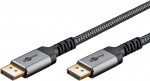 Goobay DisplayPort-kabel, DP 1.4, m, Sharkskin Grey DisplayPort™-connector > DisplayPort™-connector Goobay DisplayPort-kabel, DP 1.4, m, Sharkskin Grey DisplayPort™-connector > DisplayPort™-connector