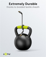 Goobay DisplayPort-kabel, DP 1.4, m, Sharkskin Grey DisplayPort™-connector > DisplayPort™-connector Goobay DisplayPort-kabel, DP 1.4, m, Sharkskin Grey DisplayPort™-connector > DisplayPort™-connector