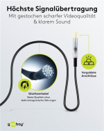 Goobay Optische hybride High Speed HDMI™-kabel met Ethernet (AOC) Hoge-snelheidskabel, 4K @ 60 Hz, voor lange transmissieafstanden, 30 m Goobay Optische hybride High Speed HDMI™-kabel met Ethernet (AOC) Hoge-snelheidskabel, 4K @ 60 Hz, voor lange transmissieafstanden, 30 m