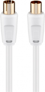 Goobay Antennekabel (80 dB), dubbel afgeschermd coax-stekker > coax-contrastekker (volledig afgeschermd), 10 m Goobay Antennekabel (80 dB), dubbel afgeschermd coax-stekker > coax-contrastekker (volledig afgeschermd), 10 m