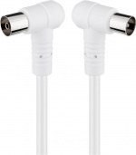 Goobay Schuine antennekabel (80 dB), dubbel afgeschermd coax-stekker 90° > coax-contrastekker 90° (volledig afgeschermd), 1.5 m Goobay Schuine antennekabel (80 dB), dubbel afgeschermd coax-stekker 90° > coax-contrastekker 90° (volledig afgeschermd), 1.5 m