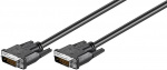 Goobay DVI-D Full HD kabel Dual Link, Nikkel DVI-D-stekker Dual-Link (24+1 pinnen) > DVI-D-stekker Dual-Link (24+1 pinnen), 5 m