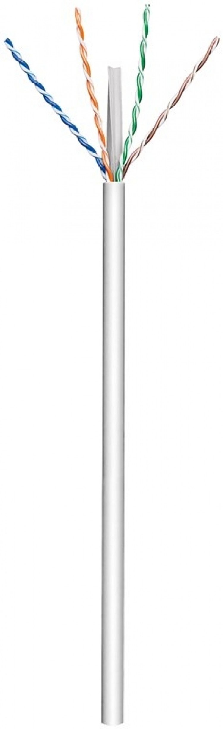 Goobay CAT 6 netwerkkabel, U/UTP, grijs koperen geleider (CU), AWG 23/1 (massief), halogeenvrije kabelmantel (LSZH), 100 m