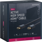 ClickTronic Aktiv Höghastighets HDMI™-kabel med Ethernet Premiumkabel | 1x HDMI™-kontakt >> 1x HDMI™-kontakt | 25,0 m | UHD 4K @ 60 Hz ClickTronic Aktiv Höghastighets HDMI™-kabel med Ethernet Premiumkabel | 1x HDMI™-kontakt >> 1x HDMI™-kontakt | 25,0 m | UHD 4K @ 60 Hz