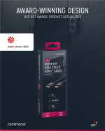 ClickTronic Premium High Speed HDMI™-kabel met Ethernet Premium kabel | 1x HDMI™ stekker 1x HDMI™ stekker | 1,5 m | UHD 4K @ 60 Hz ClickTronic Premium High Speed HDMI™-kabel met Ethernet Premium kabel | 1x HDMI™ stekker 1x HDMI™ stekker | 1,5 m | UHD 4K @ 60 Hz