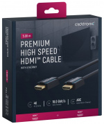 ClickTronic Premium High Speed HDMI™-kabel met Ethernet Premium kabel | 1x HDMI™ stekker 1x HDMI™ stekker | 5,0 m | UHD 4K @ 60 Hz ClickTronic Premium High Speed HDMI™-kabel met Ethernet Premium kabel | 1x HDMI™ stekker 1x HDMI™ stekker | 5,0 m | UHD 4K @ 60 Hz