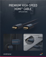 ClickTronic Höghastighets HDMI™-kabel med Ethernet Premiumkabel | 1x HDMI™-kontakt 1x HDMI™-kontakt | 10,0 m | UHD 4K @ 60 Hz ClickTronic Höghastighets HDMI™-kabel med Ethernet Premiumkabel | 1x HDMI™-kontakt 1x HDMI™-kontakt | 10,0 m | UHD 4K @ 60 Hz