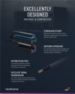 ClickTronic Toslink kabel Premium kabel | 1x Toslink stekker 1x Toslink stekker | 2,0 m | Polymeer glasvezelkabel ClickTronic Toslink kabel Premium kabel | 1x Toslink stekker 1x Toslink stekker | 2,0 m | Polymeer glasvezelkabel