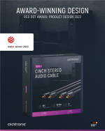 ClickTronic RCA-kabel, stereo Premiumkabel | 2x RCA plugg 2x RCA plugg | 7,5 m | OFC innerledare