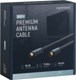 ClickTronic Koaxialkabel Premiumkabel | Koaxialkontakt Koaxialkoppling | 15,0 m | > 95 dB ClickTronic Koaxialkabel Premiumkabel | Koaxialkontakt Koaxialkoppling | 15,0 m | > 95 dB