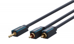 ClickTronic 3,5 mm AUX till RCA-adapterkabel, stereo Premiumkabel | 1x 3,5 mm jackkontakt 2x cinchkontakt | 1,0 m | OFC innerledare ClickTronic 3,5 mm AUX till RCA-adapterkabel, stereo Premiumkabel | 1x 3,5 mm jackkontakt 2x cinchkontakt | 1,0 m | OFC innerledare