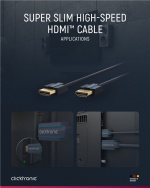 ClickTronic Ultra-Slim High Speed HDMI™-kabel met Ethernet Premium kabel | 1x HDMI™ stekker 1x HDMI™ stekker | 2,0 m | UHD 4K @ 60 Hz ClickTronic Ultra-Slim High Speed HDMI™-kabel met Ethernet Premium kabel | 1x HDMI™ stekker 1x HDMI™ stekker | 2,0 m | UHD 4K @ 60 Hz