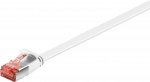 Goobay Platte CAT 6 netwerkkabel, U/FTP, wit koperen geleider (CU), 5 m