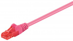 Goobay CAT 6 netwerkkabel, U/UTP, magenta met koper beklede aluminium geleider (CCA), 15 m