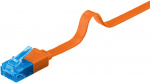 Goobay Platte CAT 6A netwerkkabel, U/UTP, oranje koperen geleider (CU), 2 m Goobay Platte CAT 6A netwerkkabel, U/UTP, oranje koperen geleider (CU), 2 m