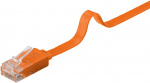 Goobay Platte CAT 6 netwerkkabel, U/UTP, oranje koperen geleider (CU), 1.5 m