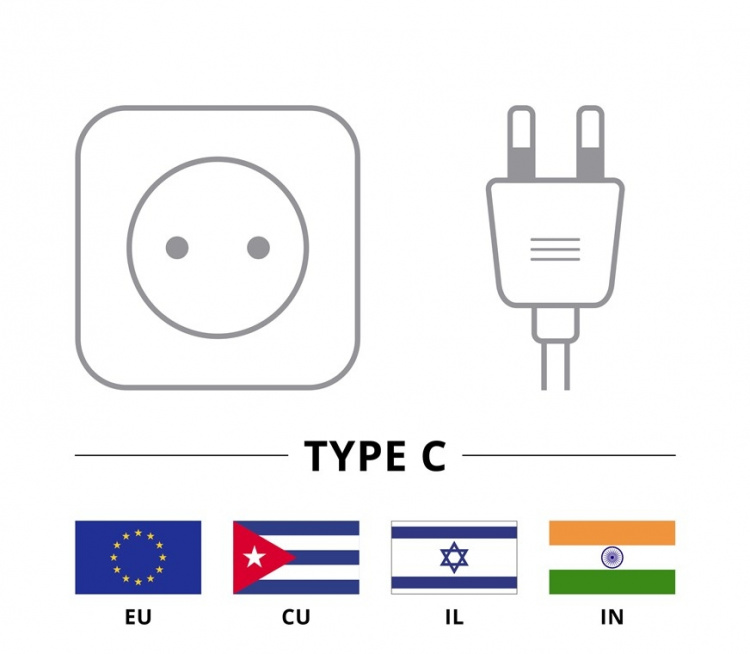 Goobay Aansluitkabel Eurostekker aan beide uiteinden afgeschuind, 1,5 m, wit Eurostekker (type C, CEE 7/16) > contrastekker C7 Goobay Aansluitkabel Eurostekker aan beide uiteinden afgeschuind, 1,5 m, wit Eurostekker (type C, CEE 7/16) > contrastekker C7