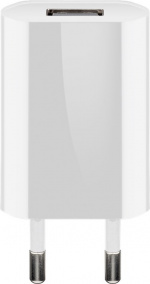 Goobay Apple Lightning laddningssats (5 W) Strömförsörjning med Apple Lightning-kabel 1 m (vit)