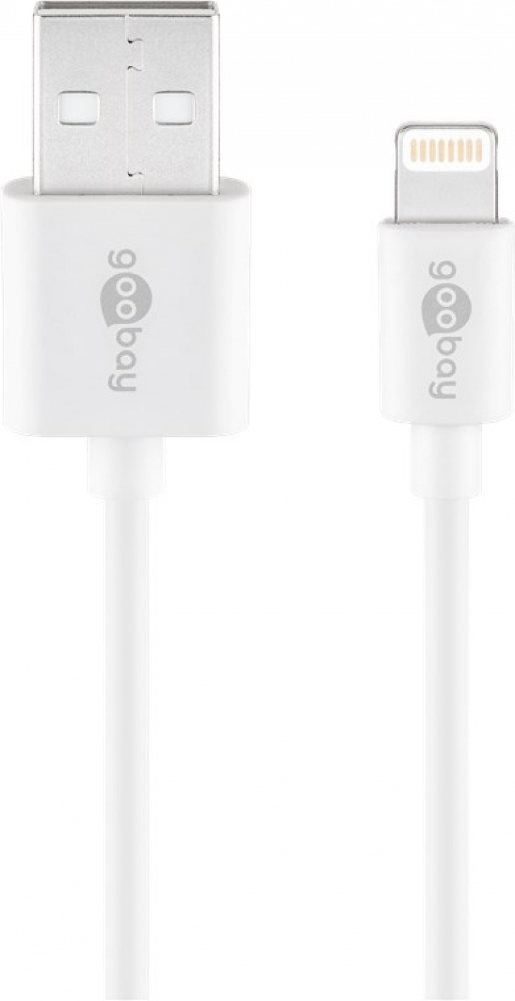 Goobay Apple Lightning Dual laddningssats (12 W) Strömförsörjningsenhet med 2x USB-uttag och Apple Lightning-kabel 1 m (vit) Goobay Apple Lightning Dual laddningssats (12 W) Strömförsörjningsenhet med 2x USB-uttag och Apple Lightning-kabel 1 m (vit)