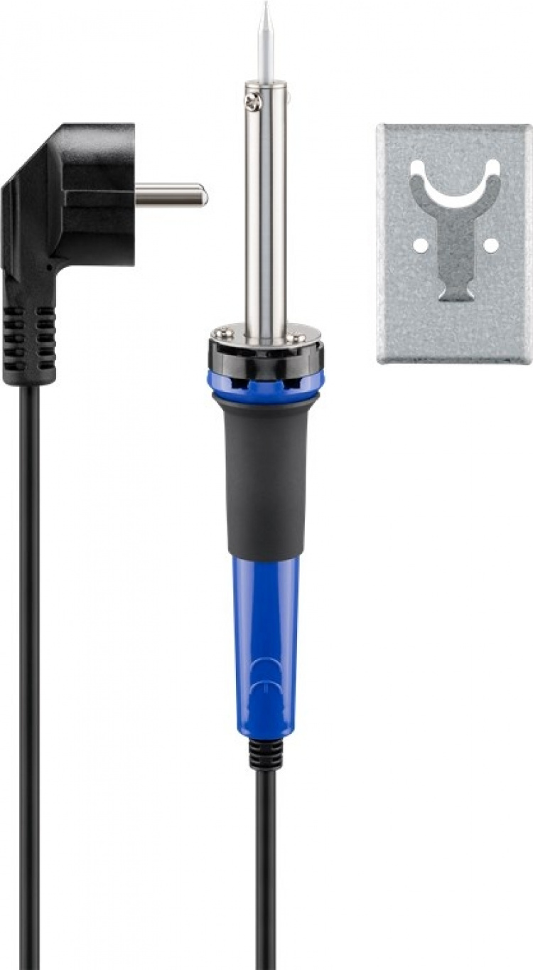 Goobay Lödkolvsats för finlödning, 30 W, 5 st. med lödkolv, lödkolvhållare, lödtunnspiral, extra lödspets och kolofonium Goobay Lödkolvsats för finlödning, 30 W, 5 st. med lödkolv, lödkolvhållare, lödtunnspiral, extra lödspets och kolofonium