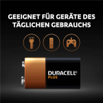 Duracell 6LR61/6LP3146/9 V Block (MN1604) batteri, 1 st. blister alkaliskt manganbatteri, 9 V
