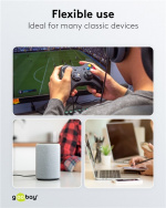 Goobay Micro-USB till USB-A textilkabel med metallkontakter 2 m elegant och extra robust anslutningskabel för enheter med Micro-USB-anslutning Goobay Micro-USB till USB-A textilkabel med metallkontakter 2 m elegant och extra robust anslutningskabel för enheter med Micro-USB-anslutning