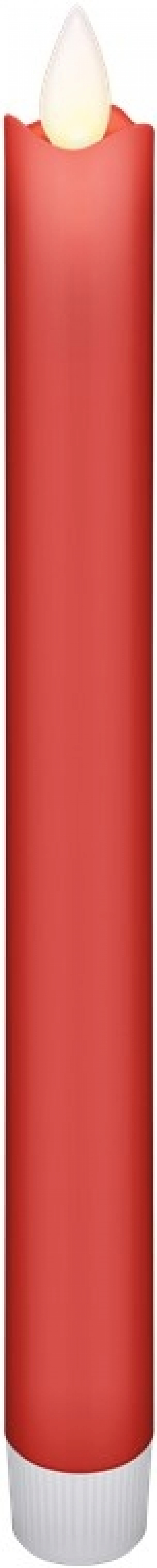 Goobay Set med 5 röda LED riktiga vax stav ljus, inkl. fjärrkontroll Vacker och säker belysningslösning för många områden som hus och loggia, kontor eller skolor