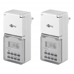 Goobay Set med 2, digital timer IP44 Lättanvänd digital timer