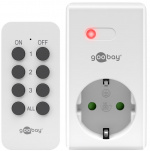 Goobay Fjärrströmbrytarsats 1+1 1x jordat uttag och 1x fjärrkontroll Goobay Fjärrströmbrytarsats 1+1 1x jordat uttag och 1x fjärrkontroll