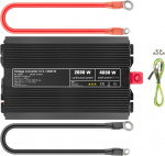 Goobay Spänningsomvandlare DC/AC (12 V - 230 V/2000 W) USB omvandlar 12 V DC till 230 V AC