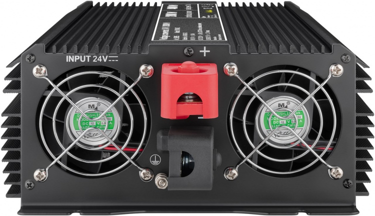 Goobay Spänningsomvandlare DC/AC (24 V - 230 V/2000 W) USB omvandlar 24 V DC till 230 V AC Goobay Spänningsomvandlare DC/AC (24 V - 230 V/2000 W) USB omvandlar 24 V DC till 230 V AC