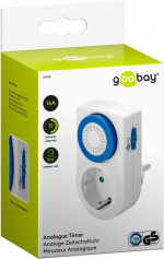 Goobay Analog timer lättmanövrerad mekanisk timer för eluttaget